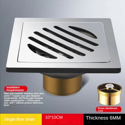 Odvod za tuš Debeli Podni odvod od nehrđajućeg čelika Obična kupaonica WC Kuhinja Balkon Namjenski za sprječavanje mirisa BaIDaiMoDeng