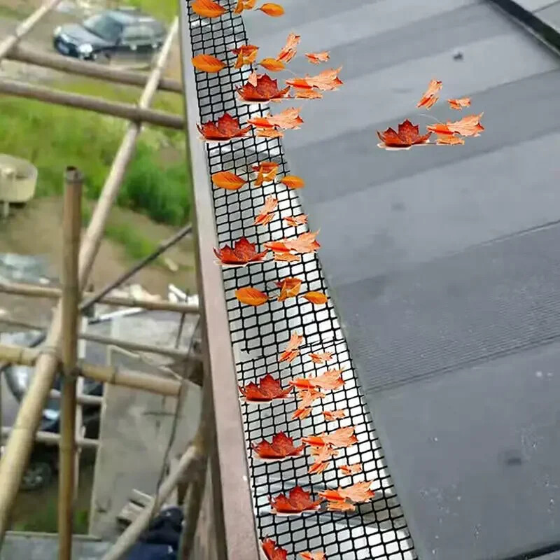 15cm×6m Mrežasto cjedilo protiv pada Filter Vrtna mreža za ptice Ograda Štitnik za oluke Vrtna mreža Plastična mreža za strehe Štit