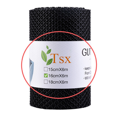 Mreža za zaštitu oluka, DIY zaštitna mreža s kukicama za pričvršćivanje, idealno za sprječavanje začepljenja lišća, grančica i krhotina