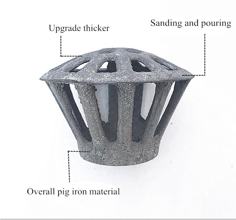 Krovna odvodna cijev Željezo Podni odvod Balkon Odvodna cijev Cjedilo 75-160 mm Rešetka PVC cijev Kanalizacijski odvod Umetak Mrežni poklopac Čep za rupu