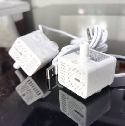 USB водна помпа Дозатор за вода за домашни любимци DC5V Безшумна микро безчеткова DC водна помпа Fish Tank Бели потопяеми помпи