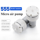 DC 555 Mikro vakuumska pumpa Niskošumne električne pumpe 12V 24V Stroj za vakuumsko premazivanje Zračna pumpa Fish Tank Pumpa za kisik Tiha