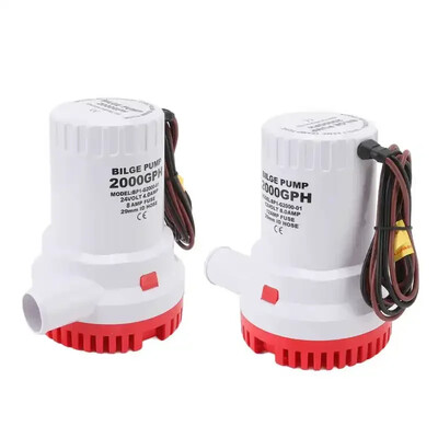Трюмна помпа Мини помпи за лодки 12V 24V 1500GPH 2000GPH Правило за потопяем каяк Вода 24 волта Градинско изплакване Вана за автомивка