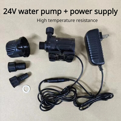 Vodena pumpa 12 V Visokotlačna Ultra tiha solarna DC 24 V Podizanje 5M 800L/H Motor bez četkica Potopne vodene pumpe Quick Break Joint