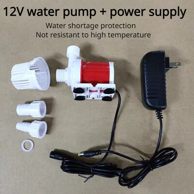 Vodena pumpa 12 V Visokotlačna Ultra tiha solarna DC 24 V Podizanje 5M 800L/H Motor bez četkica Potopne vodene pumpe Quick Break Joint