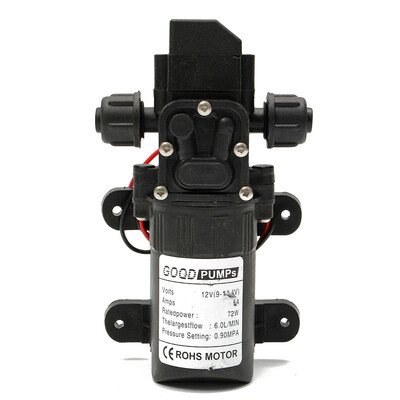 1kom Automatski prekidač protoka 6L/min 12V 130PSI AUTOMATSKA Membranska vodena pumpa Male sigurne visokotlačne samousisne pumpe Poljoprivredne