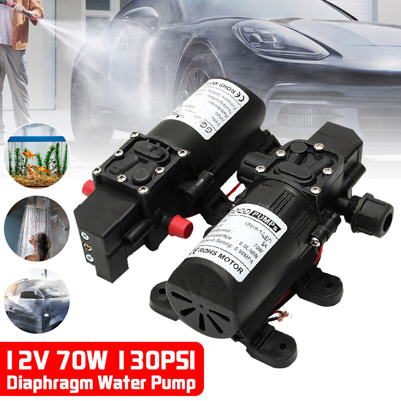 1kom Automatski prekidač protoka 6L/min 12V 130PSI AUTOMATSKA Membranska vodena pumpa Male sigurne visokotlačne samousisne pumpe Poljoprivredne