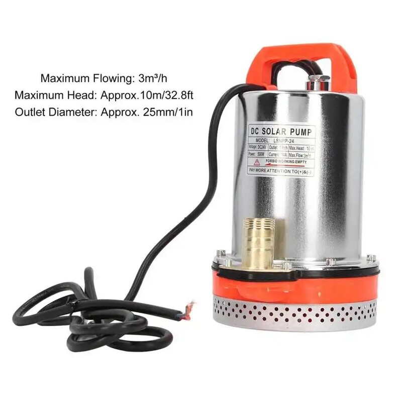 DC 12V 3m³/h Protočna potopna pumpa od 180 W Vodena pumpa za duboki bunar Bakrene pumpe za vodu za navodnjavanje vrta Potrepštine za kućni vrt