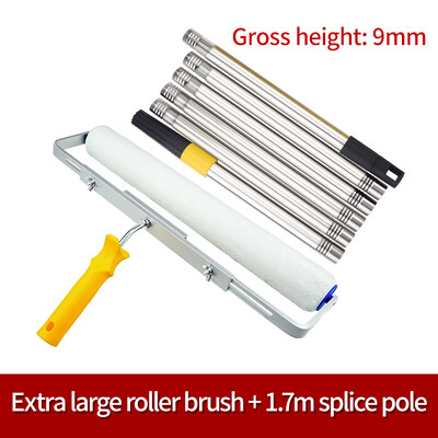 18 colių 46 cm dažų voleliu teptukas trumpas-vidutinis-ilgas pliušinės dažymo rankenos įrankis, skirtas sienų dekoratyvinei 9 mm dažymo rankenos įrankio atramai