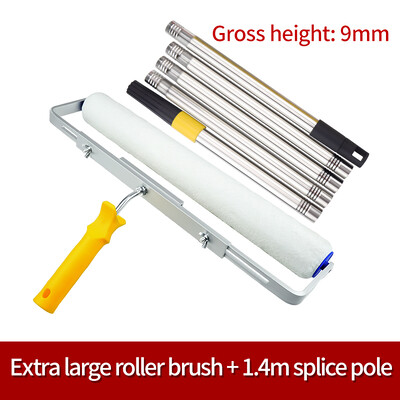 18 colių 46 cm dažų voleliu teptukas trumpas-vidutinis-ilgas pliušinės dažymo rankenos įrankis, skirtas sienų dekoratyvinei 9 mm dažymo rankenos įrankio atramai