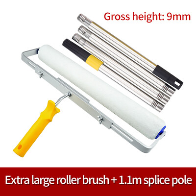 18 colių 46 cm dažų voleliu teptukas trumpas-vidutinis-ilgas pliušinės dažymo rankenos įrankis, skirtas sienų dekoratyvinei 9 mm dažymo rankenos įrankio atramai