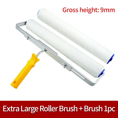 18 colių 46 cm dažų voleliu teptukas trumpas-vidutinis-ilgas pliušinės dažymo rankenos įrankis, skirtas sienų dekoratyvinei 9 mm dažymo rankenos įrankio atramai