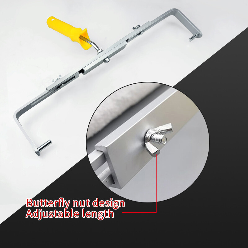 18 colių 46 cm dažų voleliu teptukas trumpas-vidutinis-ilgas pliušinės dažymo rankenos įrankis, skirtas sienų dekoratyvinei 9 mm dažymo rankenos įrankio atramai