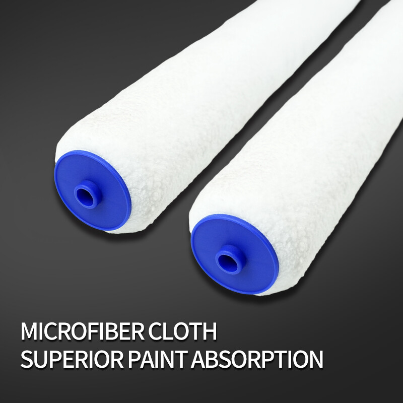 18 colių 46 cm dažų voleliu teptukas trumpas-vidutinis-ilgas pliušinės dažymo rankenos įrankis, skirtas sienų dekoratyvinei 9 mm dažymo rankenos įrankio atramai