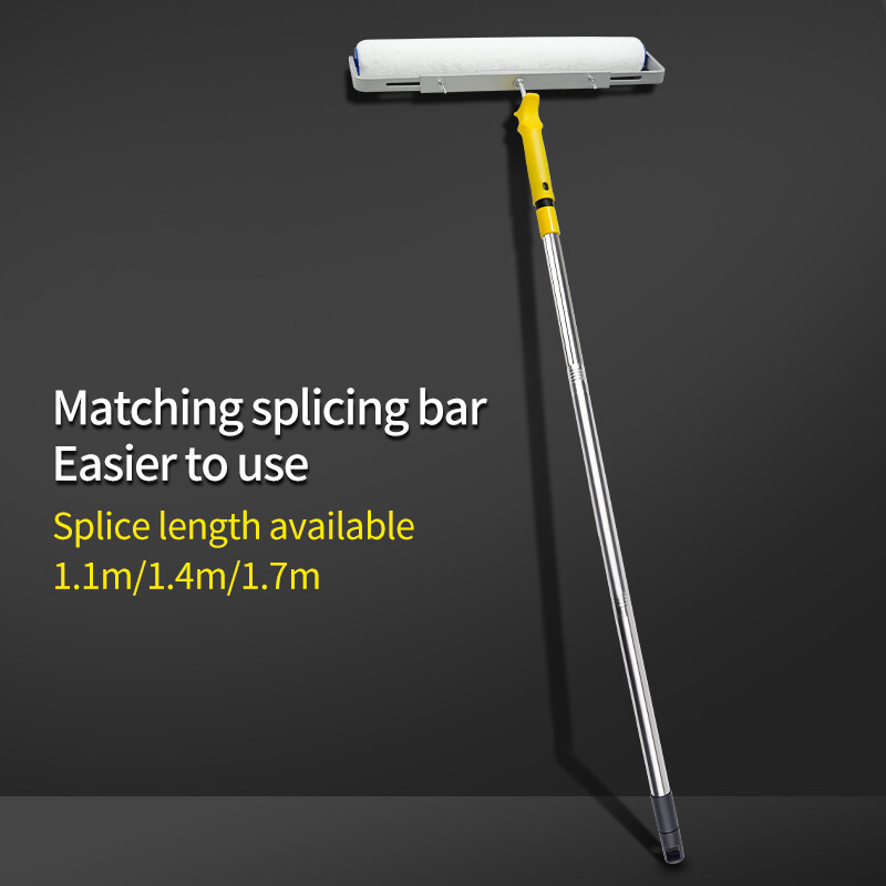 18 colių 46 cm dažų voleliu teptukas trumpas-vidutinis-ilgas pliušinės dažymo rankenos įrankis, skirtas sienų dekoratyvinei 9 mm dažymo rankenos įrankio atramai