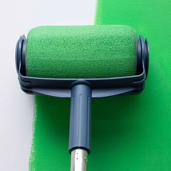 Big Roller Paint Roller Brush Household Durable Transform Fine Bristled Rolling Brush Sponge Plastic Wall Brush Drum Brush Poor