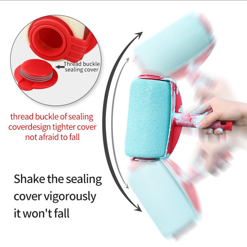 6 TK värvirullipintsli tööriistad 1,1 M multifunktsionaalne majapidamises kasutatav pikendusvarras seinamaaling kaunistus maalrirulli rullid jooksja