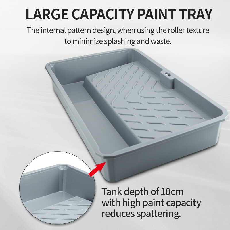 Dažų dėklas 18 colių ritininio šepečio šepečio įrankis purškimas dažymo šepečiais dekoratyviniam sienų dekoratyviniam įrankiui su raštu