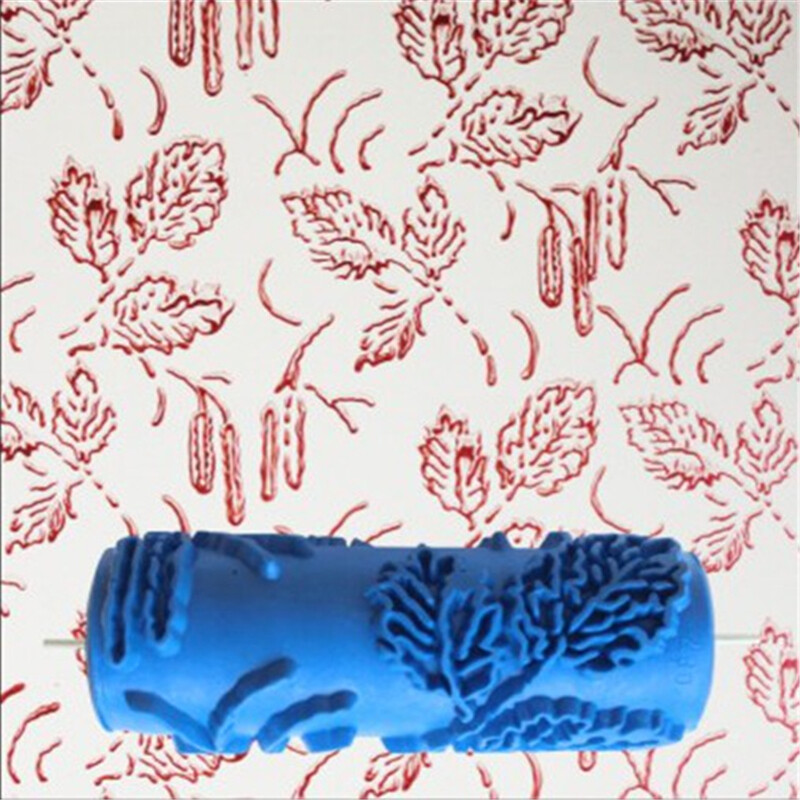 Boja za ukrašavanje zidova s 18 uzoraka 5" glava četke s gumenim valjkom bez alata za bojanje Tapeta Stroj za bojanje kućne sobe 85-102