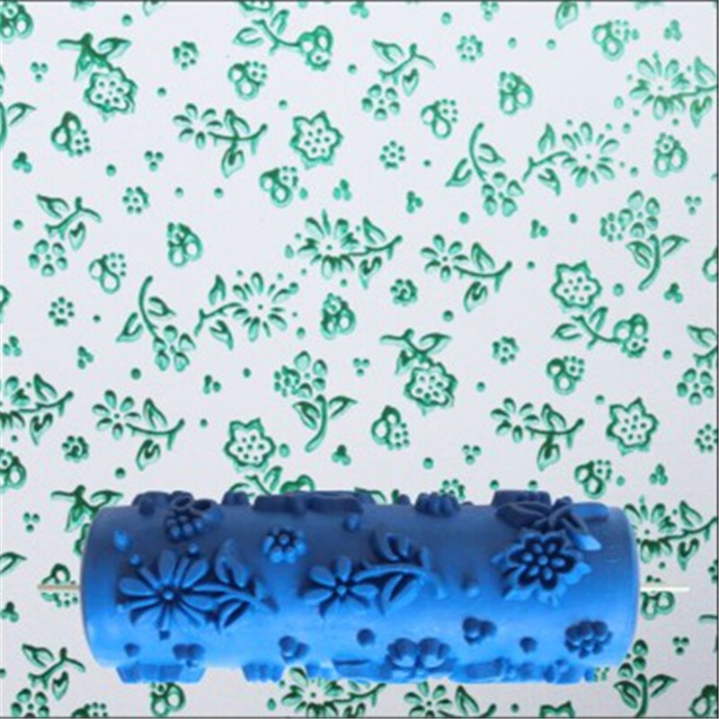 Boja za ukrašavanje zidova s 18 uzoraka 5" glava četke s gumenim valjkom bez alata za bojanje Tapeta Stroj za bojanje kućne sobe 85-102