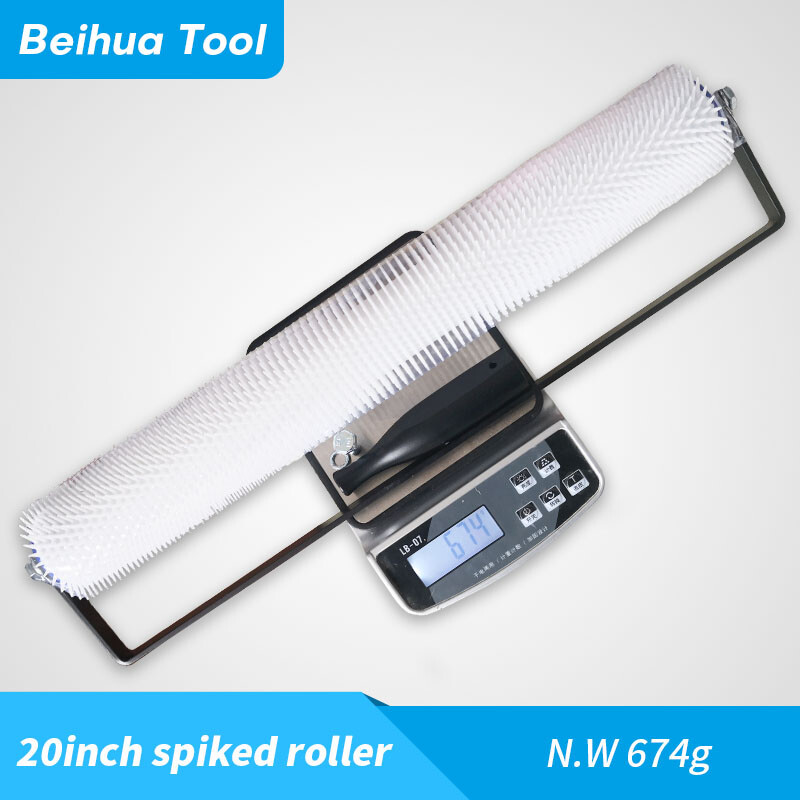 Perie cu role cu țepi de 20 inch Instrumente de autonivelare pentru ciment 50 cm din plastic pentru șapă pentru scule de vopsea epoxidice pentru podea