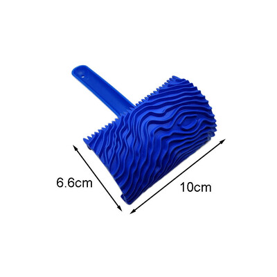 2 vnt Guminis ritininis teptukas, imituojantis medienos grūdelių tekstūrą, sienų dažų šepečiai Meno įspaudimas, pasidaryk pats sienų tapybos įrankis namų dekoravimui