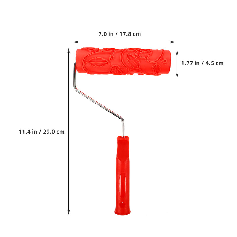 2 vnt tekstūros dažų volelis „pasidaryk pats“ raštuotas grūdėtųjų klijų gumos įspaudas tekstūruotas sienų dekoras