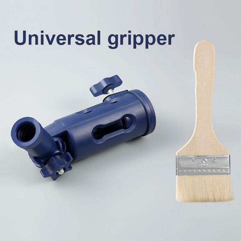 Dažų teptuko ilgintuvas Dažų volelio ilgintuvo stulpo suspaudimo įrankis Teleskopinis strypas Dažų rankenos įrankiai luboms dažyti