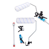 Beorio dažų ritinėlio šepetėlio rankenos įrankio atrama sienų dekoratyvinei medžiagai su 517 antgaliu, besisukanti jungtis, 30 cm ilgintuvas