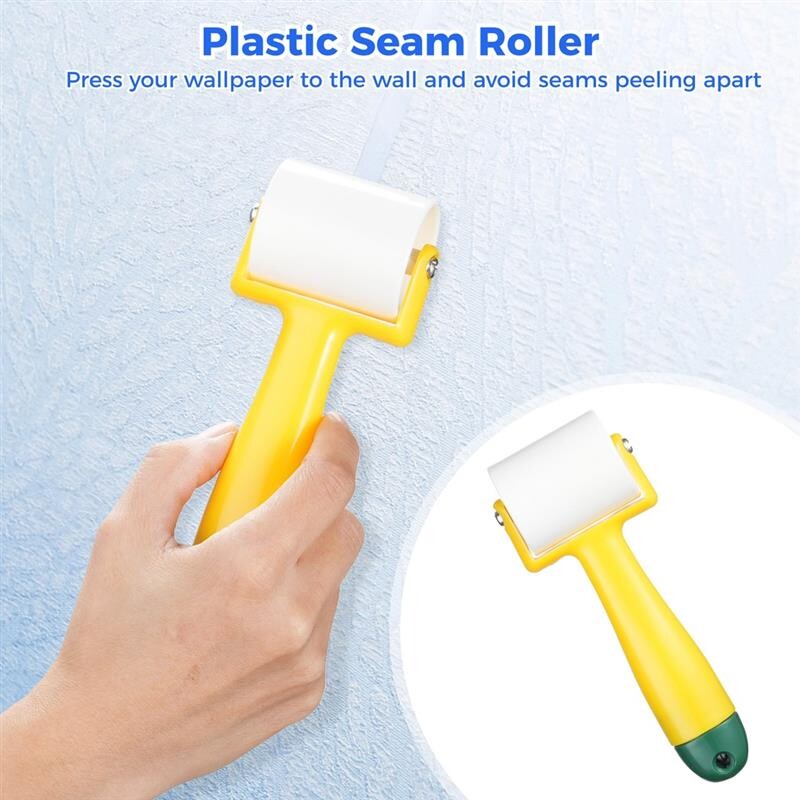 13 vnt. tapetų išlyginimo įrankiai tapetų pastos įrankių rinkinys, skirtas vinilo aplikacijai tapetų šepečiai valytuvai lygintuvai, siūlių volelis