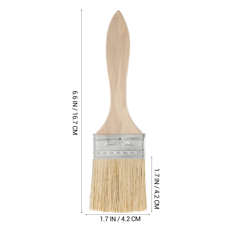 10 buc perie de vopsea cu mâner din lemn îngroșat pentru decorarea casei unt cu fibre mixte perie pentru vopsea instrumente de aplicare a vopselei