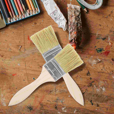 Dažų šepečiai Patvarūs medinių kotų šerių aukščiausios kokybės dažymo įrankių šepetys baldų namų sienų tapybai