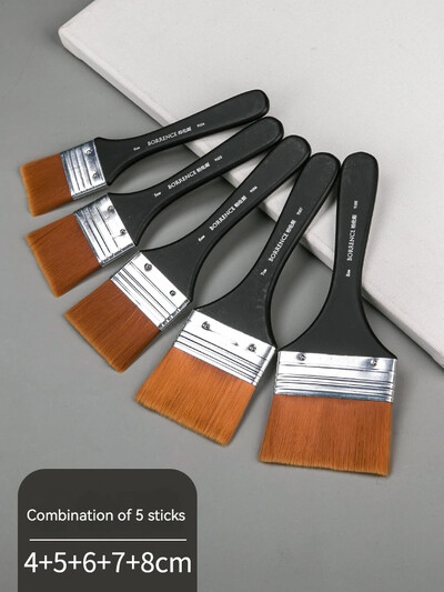 Atminties dažų šepetėlių rinkinys Akrilinis „pasidaryk pats“ grafiti šepetėlių rinkinys, skirtas menininkui alyvos šveitimo šepetėliui mokyklos piešimo dažams, raštinės reikmenims