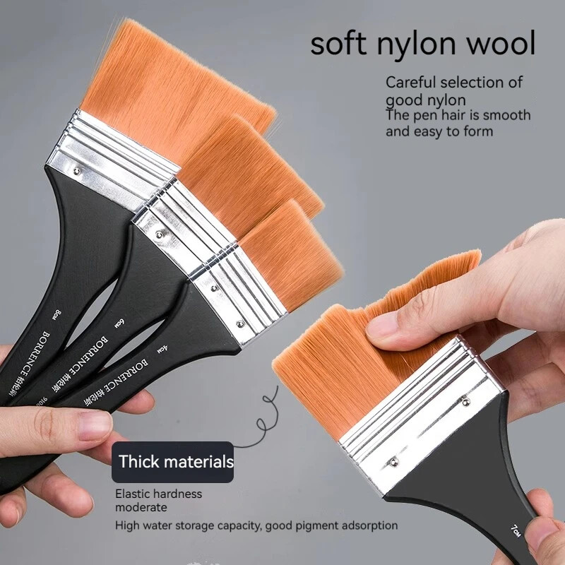 Atminties dažų šepetėlių rinkinys Akrilinis „pasidaryk pats“ grafiti šepetėlių rinkinys, skirtas menininkui alyvos šveitimo šepetėliui mokyklos piešimo dažams, raštinės reikmenims