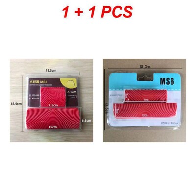 1-5 tk Puidu säritustööriistad Kummi imitatsiooniga värvimisvärvi rullpintsel Seina tekstuuripintsel Kunst Kodukaunistuse maalimine