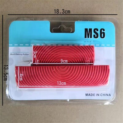 1-5 tk Puidu säritustööriistad Kummi imitatsiooniga värvimisvärvi rullpintsel Seina tekstuuripintsel Kunst Kodukaunistuse maalimine