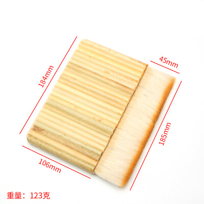 Vilnos eilučių šepečiai Bambuko rankenos dažymo įrankiai Dažų teptukas namų tobulinimo dekoravimo įrankis