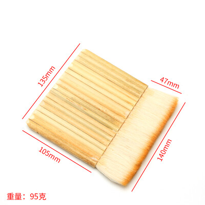 Vilnos eilučių šepečiai Bambuko rankenos dažymo įrankiai Dažų teptukas namų tobulinimo dekoravimo įrankis