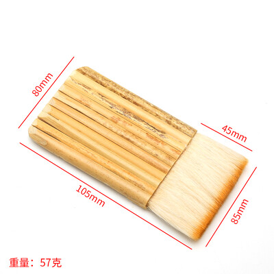 Vilnos eilučių šepečiai Bambuko rankenos dažymo įrankiai Dažų teptukas namų tobulinimo dekoravimo įrankis