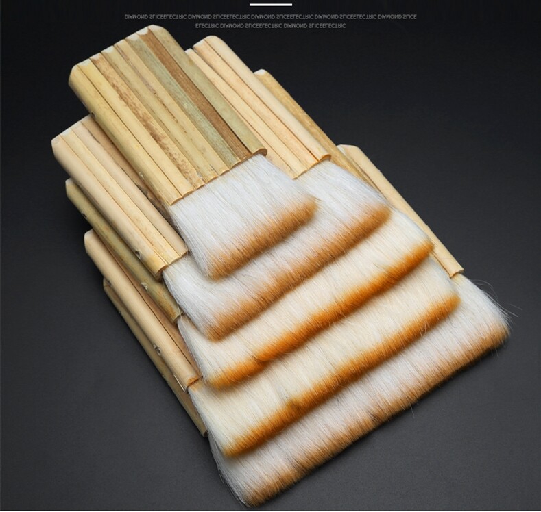 Vilnos eilučių šepečiai Bambuko rankenos dažymo įrankiai Dažų teptukas namų tobulinimo dekoravimo įrankis