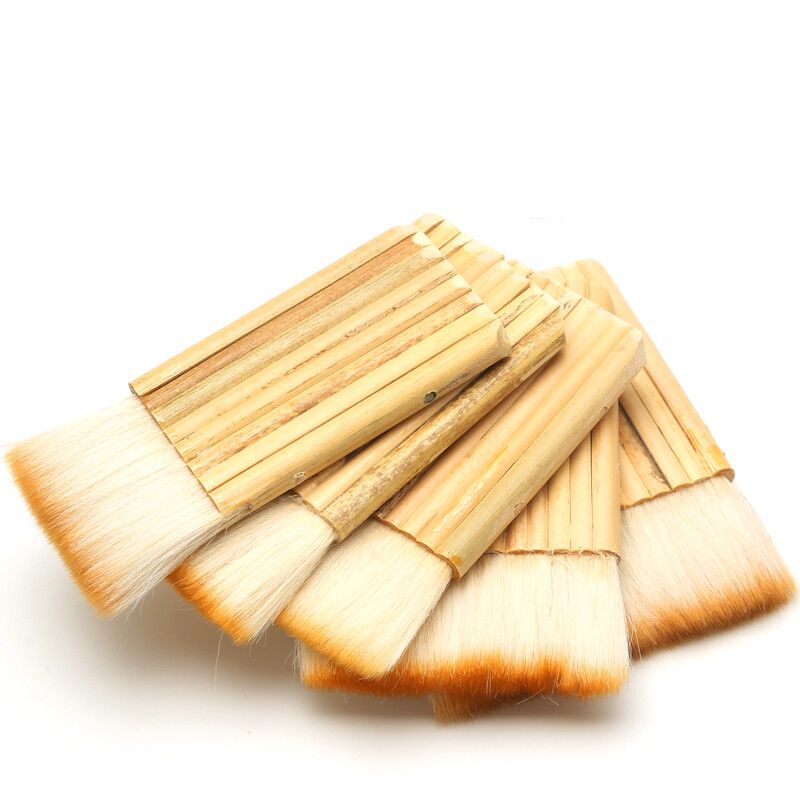 Vilnos eilučių šepečiai Bambuko rankenos dažymo įrankiai Dažų teptukas namų tobulinimo dekoravimo įrankis