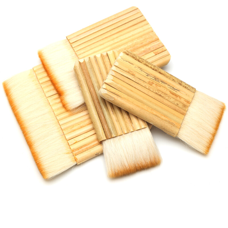 Vilnos eilučių šepečiai Bambuko rankenos dažymo įrankiai Dažų teptukas namų tobulinimo dekoravimo įrankis