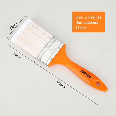 1/1.5/2//2.5/3/4/5/6 colių dažų šepetys ABS rankena Minkštas plaukų šepetys Artist tapybos šepečiai sienų ir baldų dažymo įrankiui