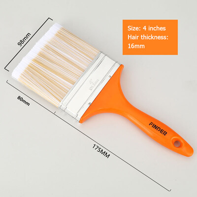 1/1.5/2//2.5/3/4/5/6 colių dažų šepetys ABS rankena Minkštas plaukų šepetys Artist tapybos šepečiai sienų ir baldų dažymo įrankiui