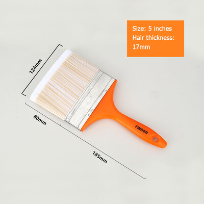 1/1.5/2//2.5/3/4/5/6 colių dažų šepetys ABS rankena Minkštas plaukų šepetys Artist tapybos šepečiai sienų ir baldų dažymo įrankiui