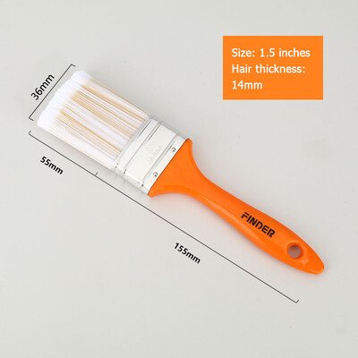 1/1.5/2//2.5/3/4/5/6 colių dažų šepetys ABS rankena Minkštas plaukų šepetys Artist tapybos šepečiai sienų ir baldų dažymo įrankiui