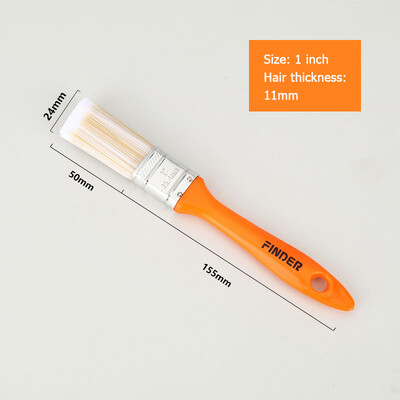 1/1.5/2//2.5/3/4/5/6 colių dažų šepetys ABS rankena Minkštas plaukų šepetys Artist tapybos šepečiai sienų ir baldų dažymo įrankiui