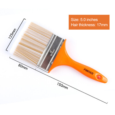 Kodutehnika spetsiaalne seinavärvipintsel Kodu dekoratiivne õlimaalipintsel Tööriistad ABS käepide Pehmete harjastega puhastuspintsel PET