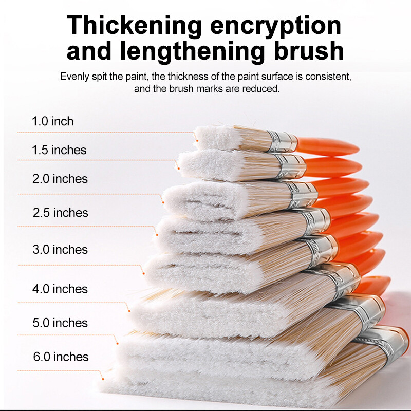 Kodutehnika spetsiaalne seinavärvipintsel Kodu dekoratiivne õlimaalipintsel Tööriistad ABS käepide Pehmete harjastega puhastuspintsel PET