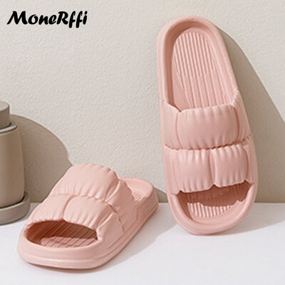 2024 de vară pentru femei papuci de plajă pantofi de plajă ursuleț de desene animate șlapi bărbați cu talpă groasă pentru baie de interior pantofi anti-alunecare cuplu sandale